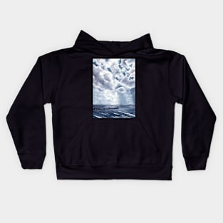 Watercolor Clouds Kids Hoodie